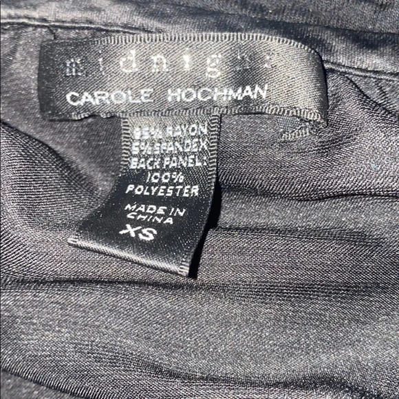 Midnight by  Carole Hochman Black night shirt XS - Picture 2 of 8